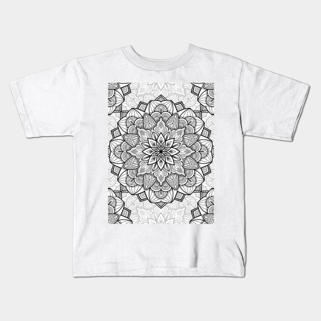 mandala Kids T-Shirt by ltca